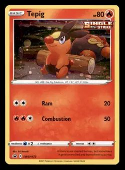 Tepig Promo Holofoil SWSH: Sword & Shield Promo Cards SWSH172 LP - Image 1