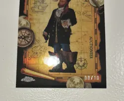 2025 Topps Disneyland 70th Auctioneer A Pirates Life Chrome 8/10 Black Foil Rare - Image 3