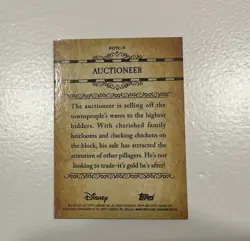 2025 Topps Disneyland 70th Auctioneer A Pirates Life Chrome 8/10 Black Foil Rare - Image 5