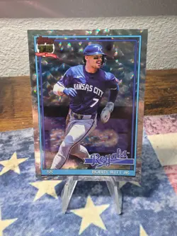 2026 Topps 75 Years Bobby Witt Jr. Crackle Foil Refractor T91-3 KC Royals - Image 1