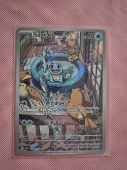 Pokemon squirtle 148/142 stellar crown NM illustration rare full art - Image 1