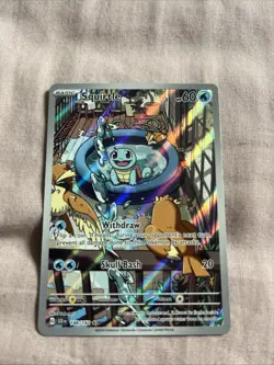 Pokemon Squirtle 148/142 Stellar Crown Full Art Rare - Image 1