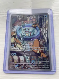 Pokemon Squirtle 148/142 Stellar Crown Full Art Rare - Image 1