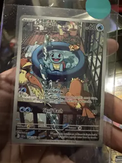 Pokemon TCG Squirtle 148/142 Stellar Crown - Holo, Illustration Rare, Full Art - Image 3