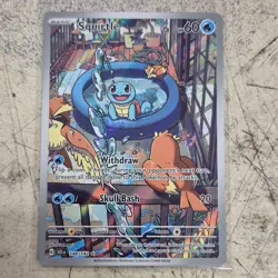 Pokemon Squirtle 148/142 Stellar Crown Illustration Rare Full Art Holo English - Image 1