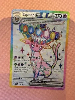 Pokemon TCG - Espeon Ex SVP 175 - Prismatic Evolutions Full Art Promo - NM - Image 5