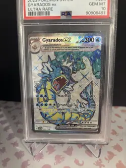PSA 10 GEM MINT Gyarados ex 225/198 Scarlet & Violet Base Secret Rare Terastal - Image 1