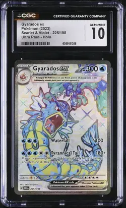 CGC 10 Gyarados ex 225/198 Scarlet & Violet Base Pokemon Card - Image 1