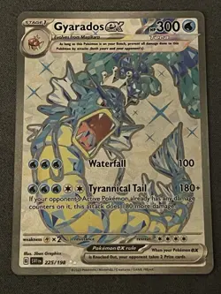 Pokemon Gyarados EX TCG Card 225/198 Scarlet and Violet Full Art - Image 1