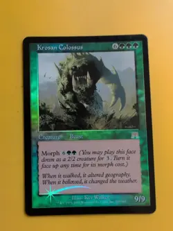 Krosan Colossus Onslaught. MTG Card. Old vintage FOIL. Shooting star. - Image 1
