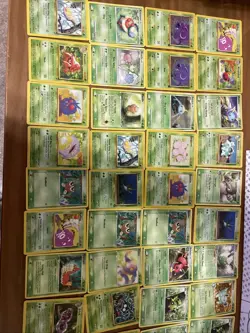 Vintage Grass Type Pokemon Cars Lot 84 Total Cards - Image 2