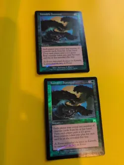 Kamahl's Summons x2 Sorcery Onslaught MTG Card. Old vintage FOIL. Shooting star. - Image 1