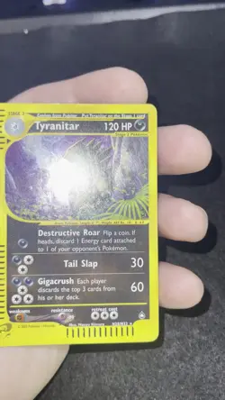 LP Tyranitar H28/H32 Aquapolis 2002 Holo E-Series Vintage Pokemon Card TCG - Image 2