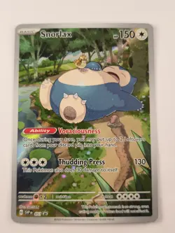 Pokemon TCG Snorlax 051 SV Scarlet & Violet Promo Card Holo NM Condition - Image 1