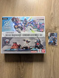 Bandai Gundam Card Game (TCG) - ST01 Starter Deck: Heroic Beginnings - NO MINIS - Image 1