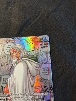 One Piece Silvers Rayleigh Parallel Manga Card OP08-118 Two Legends Foil - Image 3