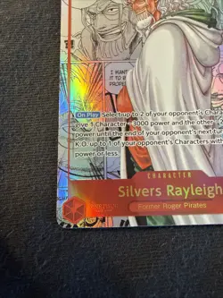 One Piece Silvers Rayleigh Parallel Manga Card OP08-118 Two Legends Foil - Image 5