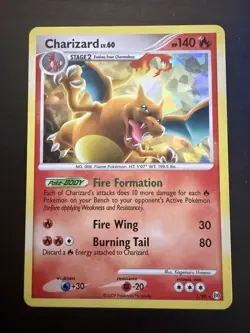 Pokemon TCG Arceus Charizard 1/99 Cracked Ice Holo Rare Card - Image 1
