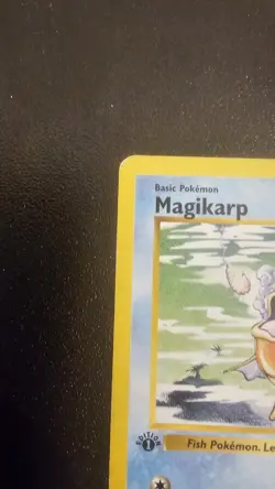 Magikarp Base Set 35/102 1st Edition Shadowless Pokemon TCG Card MP - Image 3
