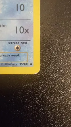 Magikarp Base Set 35/102 1st Edition Shadowless Pokemon TCG Card MP - Image 4