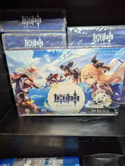 Genshin Impact 36-Pack Trading Card Deluxe Booster Box Anime TCG CCG 10x Boxes - Image 2