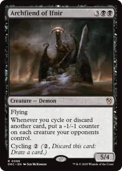 ~ Archfiend of Ifnir ~ NM ~ Commander: Aetherdrift ~ MTG ~ - Image 1