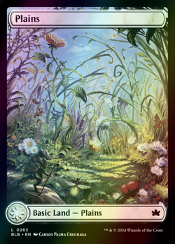 MTG Plains (263) Full Art Foil ** Bloomburrow ** English (NM) - Image 1