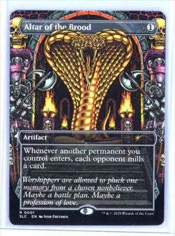 MtG SLC Altar of the Brood #1 Borderless Encyclopedia Countdown Secret Lair - Image 1