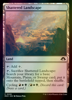 MTG Shattered Landscape Foil ** Modern Horizons 3 ** English (NM) - Image 1