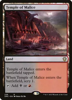 MTG Temple of Malice ** Dominaria United Commander ** English (NM) - Image 1