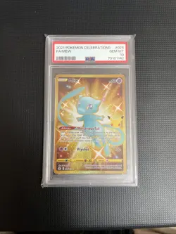 Pokemon TCG Celebrations Full Art Rare Gold Card 25/25 PSA 10 - Image 1