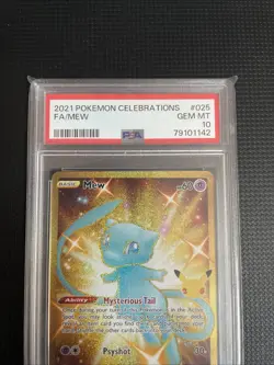 Pokemon TCG Celebrations Full Art Rare Gold Card 25/25 PSA 10 - Image 2