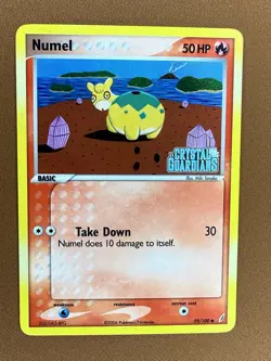 Pokemon Numel EX Crystal Guardians 59/100 Reverse Holo 2006 English - Image 1