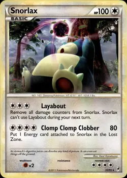 Snorlax 33/95 Call of Legends Rare Non-Holo NM Pokemon TCG - Image 1