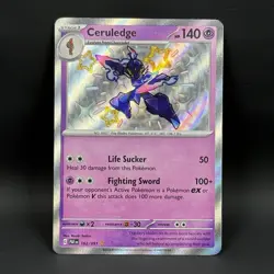 Pokemon Ceruledge 162/091 NM Shiny Rare Paldean Fates - Image 1