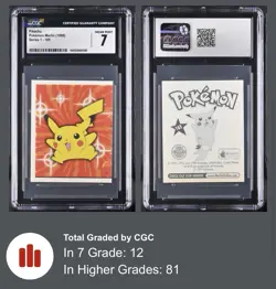 Pokemon Topps Merlin Series 1 Gengar Pikachu Lot CGC 7 NM 😈🔥 - Image 5