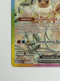 Pokemon Eevee ex 167/131 Sv: Prismatic Evolutions Holo Special Illustration Rare - Image 4
