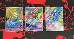 Pokemon TCG First Partner Illustration Collection Series 1 Alola Gen 7 Starters - Image 1