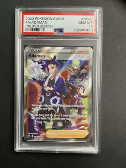 Adaman GG57 PSA 10 2023 Pokemon SWSH Crown Zenith - Image 1
