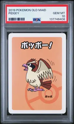 2019 POKEMON OLD MAID PIDGEY PSA 10 - Image 1