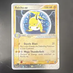 Nintendo Raichu ex 98/100 EX Sandstorm Stage 1 Holo 100 HP Pokemon - Image 1
