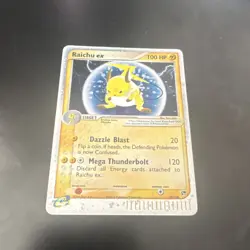 Nintendo Raichu ex 98/100 EX Sandstorm Stage 1 Holo 100 HP Pokemon - Image 2