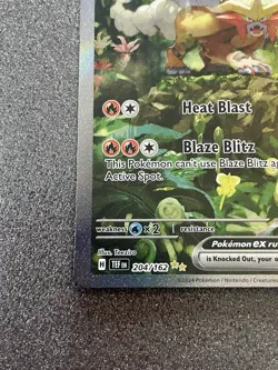 Pokemon TCG Gouging Fire EX Scarlet Violet Temporal Forces 204/162 Holo - Image 4