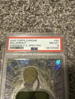 2000 toppd chrome pokemon bellsprout spectra psa 8 - Image 2