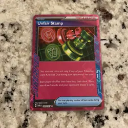 Pokemon TCG Twilight Masquerade Unfair Stamp ACE SPEC Rare - 165/167 - Near Mint - Image 1