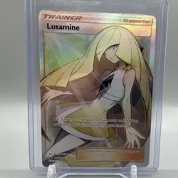 Pokemon Lusamine 110/111 Sm-Crimson Invasion Ultra Rare Full Art Holo Trainer - Image 1