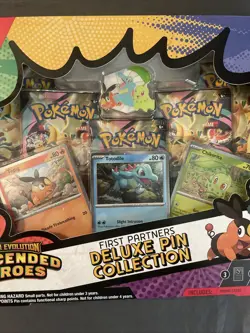 Pokemon Mega Evolution Ascended Heroes First Partners Deluxe Pin Collection Box - Image 2