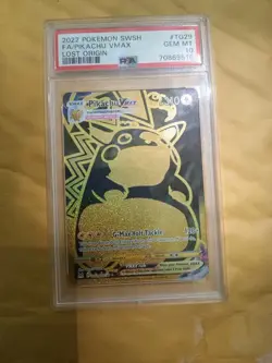 Pokemon TCG Pikachu VMAX Lost Origin PSA 10 - Image 1