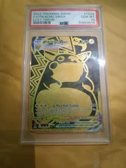 Pokemon TCG Pikachu VMAX Lost Origin PSA 10 - Image 2