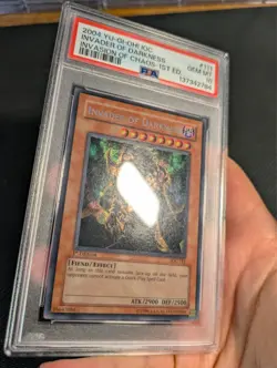 Yugioh Invader of Darkness IOC-111 1st Edition Secret Rare PSA 10 Gem Mint! - Image 3